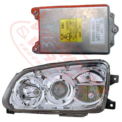 3191094-23S - HEADLAMP - L/H - DRIVING LAMP TYPE - HINO RANGER PRO FC/FD/FG/FM 2002- GENUINE RECYCLED