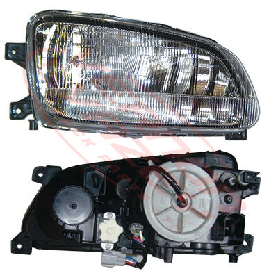 3191094-2S - HEADLAMP - R/H - W/YELLOW FOG LAMP - HINO RANGER PRO FC/FD/FG/FM 2002- GENUINE RECYCLED