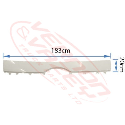 3192020-00S - FRONT PANEL GARNISH - WIDE CAB - HINO RANGER 500 2015- GENUINE RECYCLED