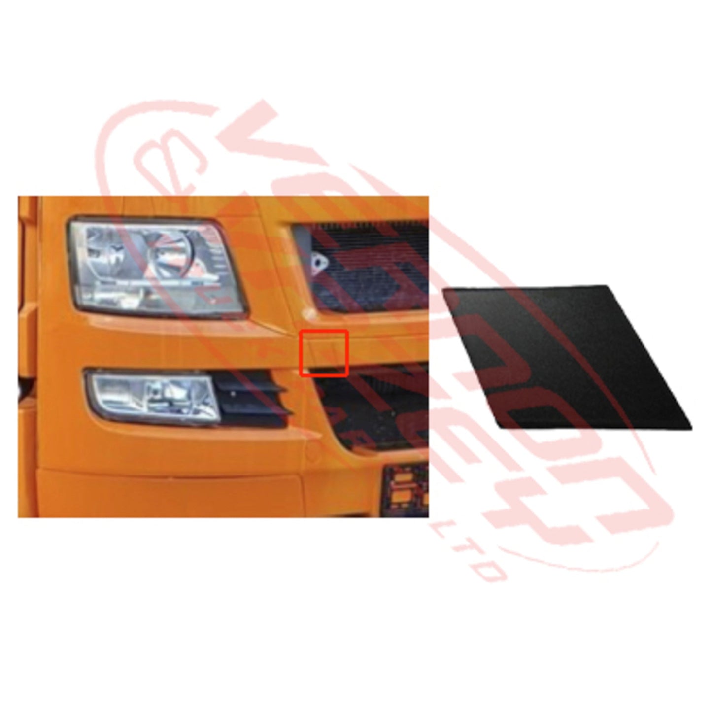 3310090-24 - FRONT BUMPER LOWER COVER - R/H - MAN TGX 2008- VERSION 1