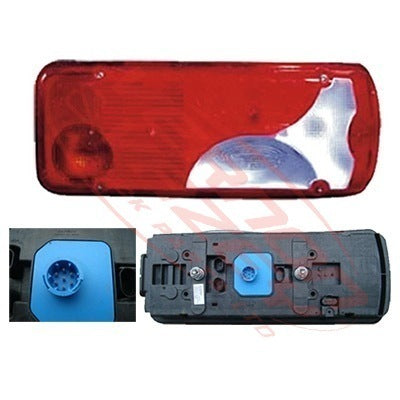 3310098-2 - REAR LAMP - R/H - 7 PIN ROUND FIXED PLUG - MAN TGX 2008-