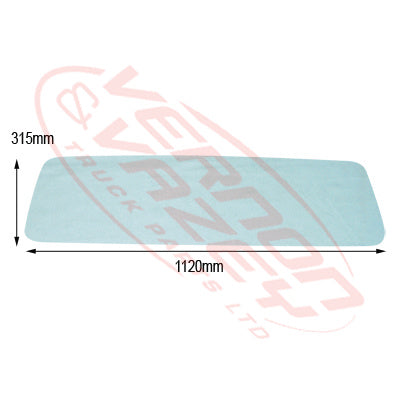 3486010-88S - GLASS - REAR BODY - SCREEN - W/CAB - MAZDA T3500/T4100 1989-    WG - DOUBLE CAB GENUINE RECYCLED