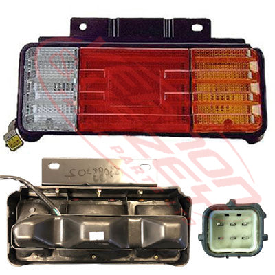 3486098-02 - REAR LAMP - R/H - W/REVERSE - MAZDA T3500/T4100 1989-    WG AFTERMARKET