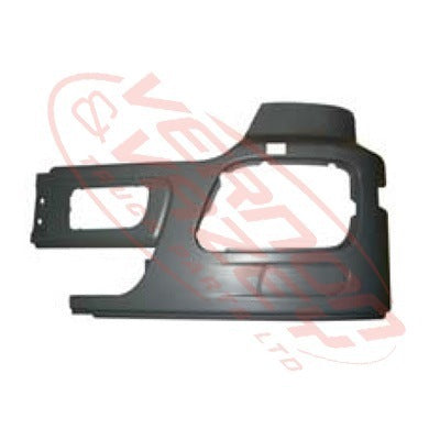 3575291-01 - FRONT BUMPER END - W/O FOG HOLE - W/NOZZLE & VENT - L/H - MERCEDES BENZ ACTROS - MP3