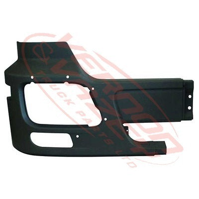 3575291-08 - FRONT BUMPER END - W/FOG HOLE, VENT & NOZZLE HOLE - R/H - MERCEDES BENZ ACTROS - MP3