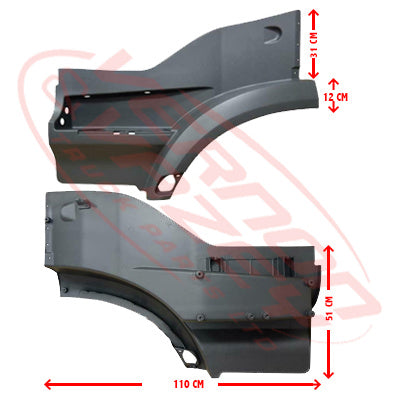 3575304-11 - STEP PANEL - UPPER - L/H - MERCEDES BENZ ACTROS - MP4