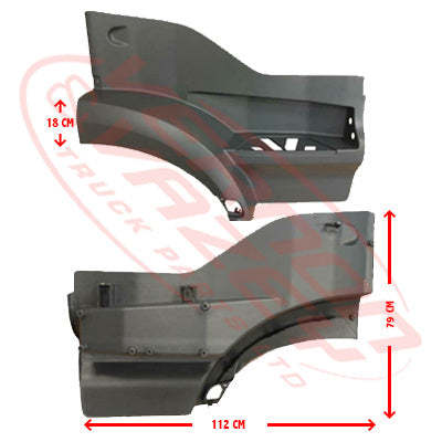 3575304-14 - STEP PANEL - UPPER - R/H - MERCEDES BENZ ACTROS - MP4