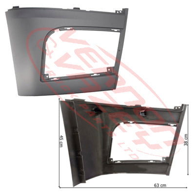 3575391-12 - FRONT BUMPER END - R/H - MERCEDES BENZ ACTROS - MP4