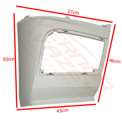 3575391-14 - FRONT BUMPER END - R/H - 50cm HIGH - MERCEDES BENZ ACTROS - MP4 - CLASSIC/STREAM SPACE