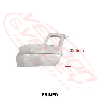 3575391-26 - FRONT BUMPER END - R/H - 33.5cm HIGH - PRIMED - MERCEDES BENZ ACTROS - MP4 - (SUIT TEAR DROP HEADLAMP TYPE)