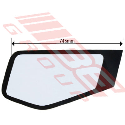 3787010-78S - GLASS - FRONT DOOR - LOWER - L/H - W/PAINTED EDGE - MITSUBISHI FM615/FK516 1994- GENUINE RECYCLED