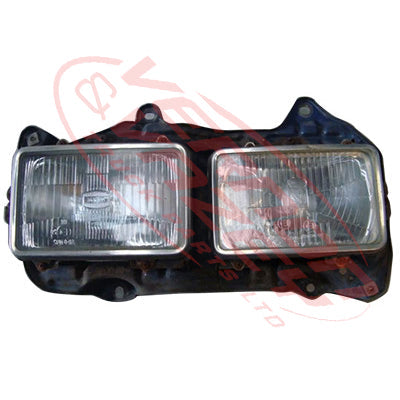 3787094-03S - HEADLAMP - L/H - TWIN SQUARE - MITSUBISHI FM615/FK516 1994- GENUINE RECYCLED