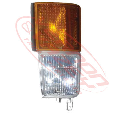 3787097-7S - CORNER LAMP - AMBER/CLEAR - L/H    2002- - MITSUBISHI FM615/FK516 1994- GENUINE RECYCLED