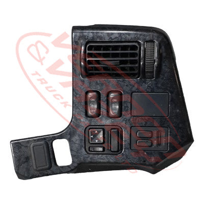 3788134-07B - DASH PANEL - UPPER  - R/H - BLACK AND SILVER - MITSUBISHI FP50/FV50/HD EURO V 2008- GENUINE RECYCLED