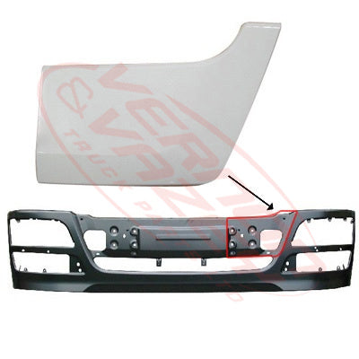 3788190-21S - FRONT BUMPER GARNISH - L/H - MITSUBISHI FP50/FV50/HD EURO V 2008- GENUINE RECYCLED