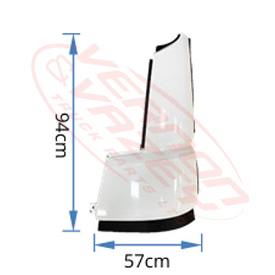 3788224-01 - FRONT CORNER PANEL - L/H - MITSUBISHI SHOGUN FP/FV/FS EURO V 2017- AFTERMARKET
