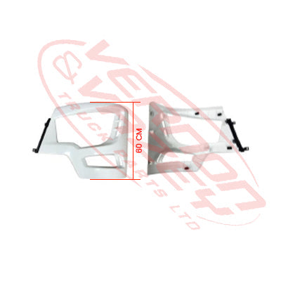 3788291-03G-FRONT BUMPER END - L/H - 600 HIGH - MITSUBISHI SHOGUN FP/FV/FS EURO V 2017- GENUINE RECYCLED