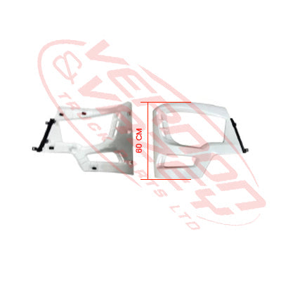 3788291-04G-FRONT BUMPER END - R/H - 600 HIGH - MITSUBISHI SHOGUN FP/FV/FS EURO V 2017- GENUINE RECYCLED