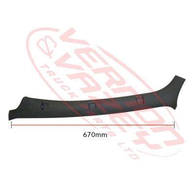 3798025-05S - FRONT PILLAR TRIM - GREY - L/H - LOW ROOF - MITSUBISHI CANTER FE5/FE6 1994- GENUINE RECYCLED