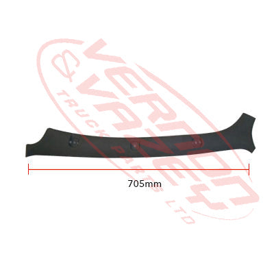 3798025-07S - FRONT PILLAR TRIM - GREY - L/H - HI ROOF - MITSUBISHI CANTER FE5/FE6 1994- GENUINE RECYCLED