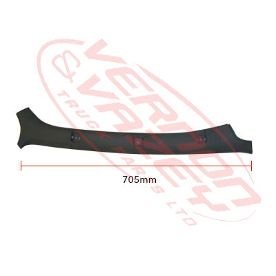 3798025-08S - FRONT PILLAR TRIM - GREY - R/H - HI ROOF - MITSUBISHI CANTER FE5/FE6 1994- GENUINE RECYCLED