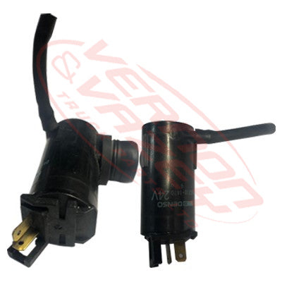 3798075-24S - WINDSCREEN WASHER BOTTLE MOTOR - 24V - MITSUBISHI CANTER FE5/FE6 1994- GENUINE RECYCLED