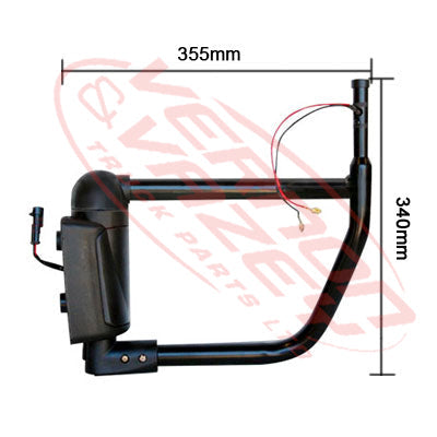 3798216-10 - MIRROR ARM - DOOR MOUNT - R/H - 355mm LONG - MITSUBISHI CANTER FE7/FE8 2011-
