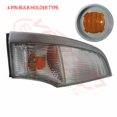 3798197-72 - FRONT LAMP - R/H - K-TYPE - W/CLEAR REFLECTOR - MITSUBISHI CANTER FE7/FE8 2005- AFTERMARKET