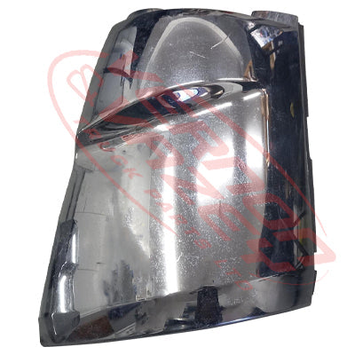 3798224-05S - FRONT CORNER PANEL - L/H - WITH MIRROR HOLE - CHROME - MITSUBISHI CANTER FE 2011- GENUINE RECYCLED