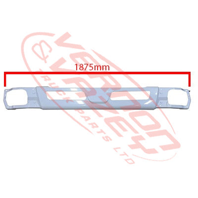 3798290-00W - FRONT BUMPER - WIDE - 270MM DEEP - WHITE - MITSUBISHI CANTER FEB / FEC 2011- 2018 AFTERMARKET