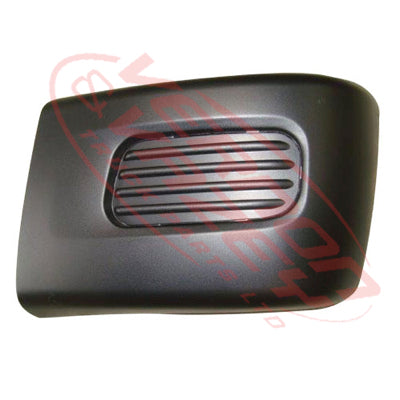 3798290-27 - FRONT BUMPER END - L/H - W/FOG COVERS - WIDE - 270MM DEEP - TEXTURED - MITSUBISHI CANTER FE 2011-
