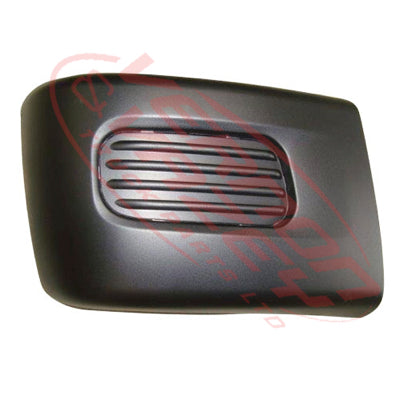 3798290-28 - FRONT BUMPER END - R/H - W/FOG COVERS - WIDE - 270MM DEEP - TEXTURED - MITSUBISHI CANTER FE 2011-