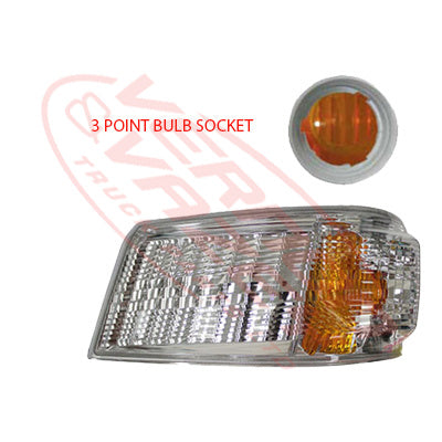 3798297-01S - CORNER LAMP - L/H - 3 POINT BULB SOCKET - MITSUBISHI CANTER FE 2011- GENUINE RECYCLED