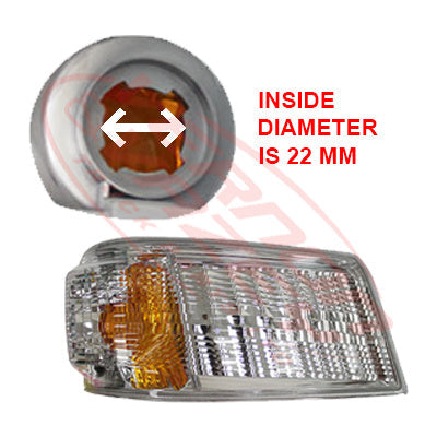 3798297-04S - CORNER LAMP - R/H - 4 POINT BULB HOLDER - MITSUBISHI CANTER FE 2011- GENUINE RECYCLED