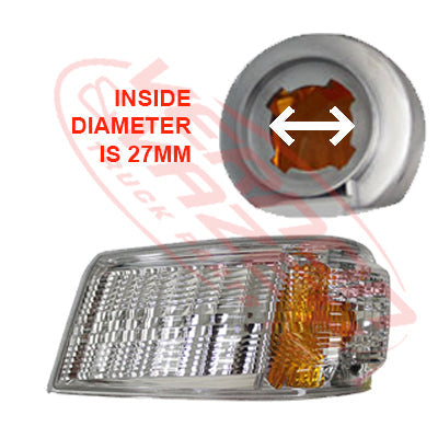 3798297-11 - CORNER LAMP - L/H - 4 POINT BULB SOCKET - W/OUT BULB HOLDER - MITSUBISHI CANTER FE 2016-