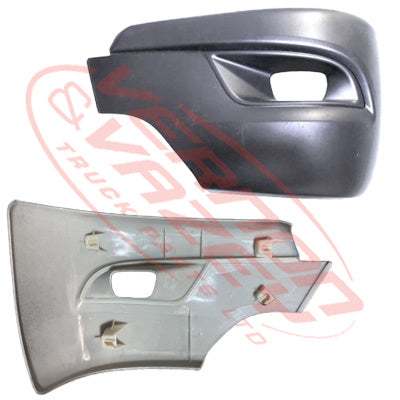 3798390-31 - FRONT BUMPER END - W/HOLE - L/H - WIDE - MITSUBISHI CANTER FEB/FEC 2025- AFTERMARKET