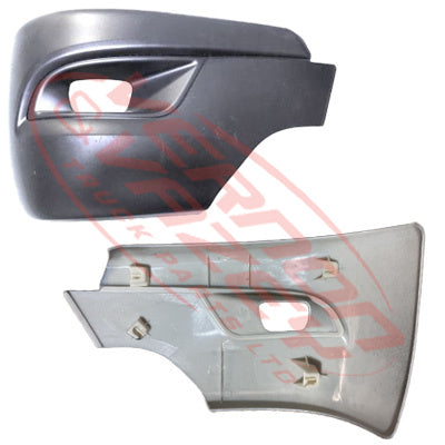 3798390-32 - FRONT BUMPER END - W/HOLE - R/H - WIDE - MITSUBISHI CANTER FEB/FEC 2025- AFTERMARKET