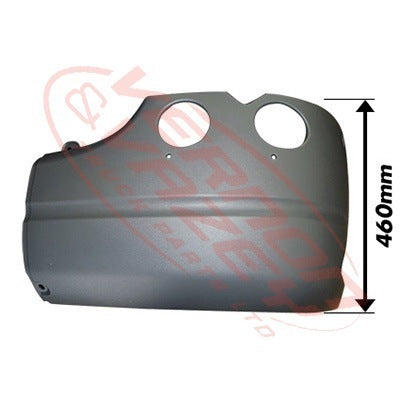 6593090-71 - FRONT BUMPER END - L/H - 460mm HIGH - SCANIA P/R TRUCK - 2003-      LOW BUMPER