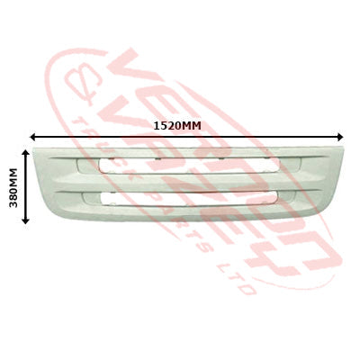 6593099-1 - GRILLE PANEL - LOWER (FITS BETWEEN HEADLAMPS) - 1520x380mm - SCANIA R TRUCK - 2003-