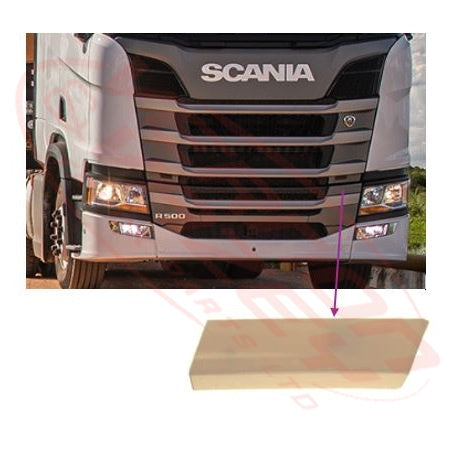 6594199-43 - GRILLE - LOWER - UPPER GARNISH - L/H - SCANIA R TRUCK - 2017-