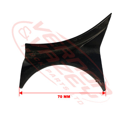 8187024-83S - MIRROR ARM COVER TOP INSERT - L/H - ELECTRIC - TOYOTA DYNA XZU3 / XZU4 2000- GENUINE RECYCLED