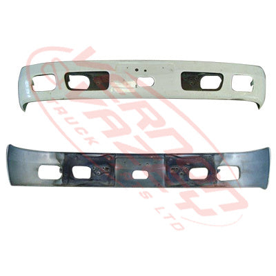 8187090-2S - FRONT BUMPER - NARROW - STEEL - LATE - TOYOTA DYNA XZU3 / XZU4 2000- GENUINE RECYCLED