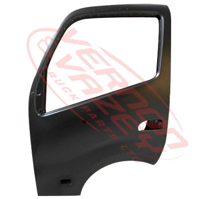 8187210-01 - FRONT DOOR SHELL - L/H - WITH MIRROR & SIDE LAMP HOLE - WIDE - TOYOTA DYNA / HINO DUTRO 2011- AFTERMARKET
