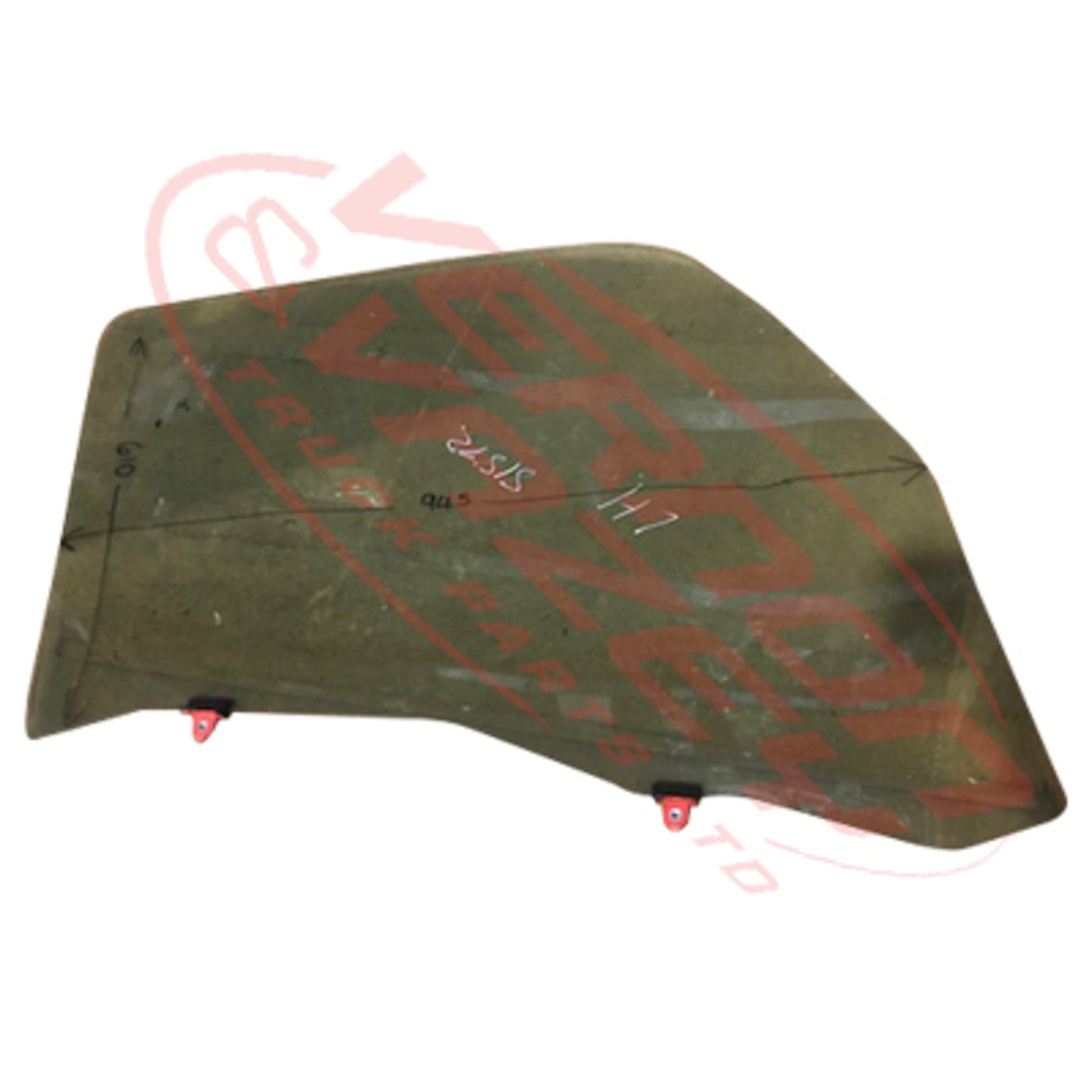 8187210-81 - FRONT DOOR GLASS - L/H - WIDE CAB - TOYOTA DYNA / HINO DUTRO 2011-