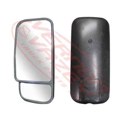 8187016-19S - MIRROR HEAD - L/H - W/SPOTTER - SPLIT - BOTTOM MOUNT - TOYOTA DYNA XZU3 / XZU4 2000- GENUINE RECYCLED