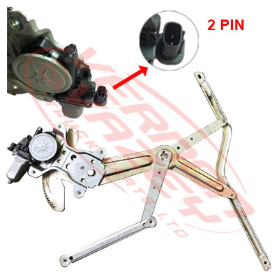 8187260-05S - WINDOW REGULATOR - L/H - W/C - ELECTRIC W/MOTOR - 24V - 2PIN - TOYOTA DYNA / HINO DUTRO 2011- GENUINE RECYCLED