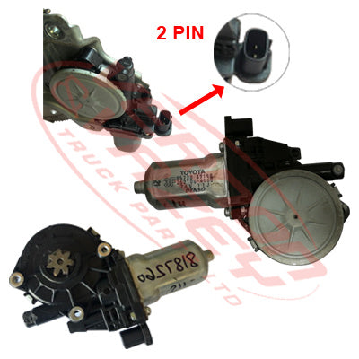 8187260-11S - WINDOW REGULATOR - MOTOR - L/H - 24V - 2PIN - TOYOTA DYNA / HINO DUTRO 2011- GENUINE RECYCLED