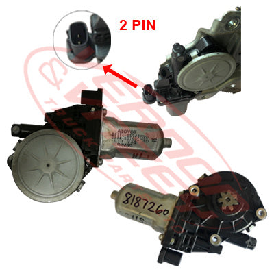 8187260-12S - WINDOW REGULATOR - MOTOR - R/H - 24V - 2PIN - TOYOTA DYNA / HINO DUTRO 2011- GENUINE RECYCLED