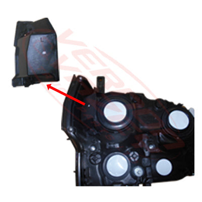 8195694-83 - HEADLAMP SIDE COVER - L/H - UPPER OUTER - TOYOTA COASTER B60/B70 BUS 2016-