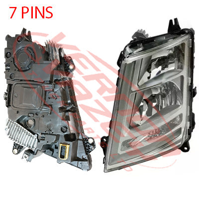 9013194-01 - HEADLAMP - L/H - MANUAL CHROME - VOLVO FH 2013-